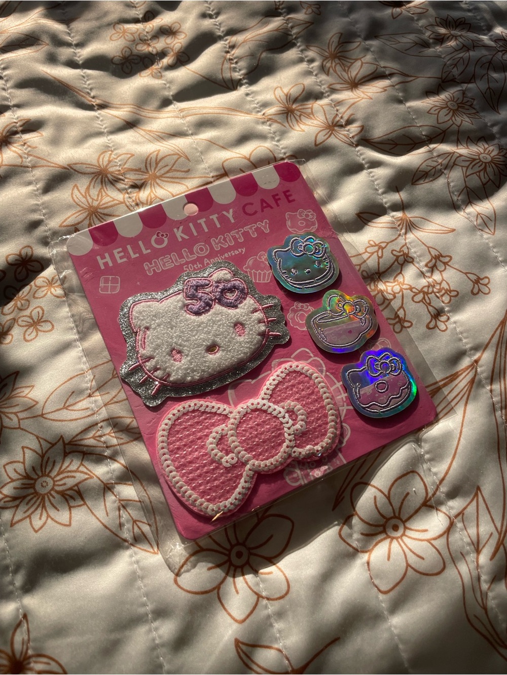 Sanrio Hello Kitty Cafe Pink Patch Set